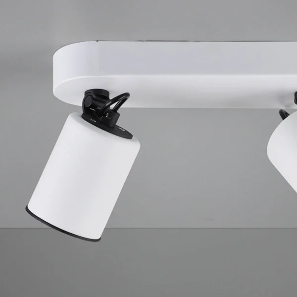 HOLOFOTES 2 LUZES DE METAL BRANCO GU10 WERNER