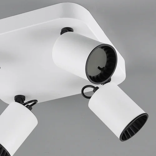 HOLOFOTES 4 LUZES DE METAL BRANCO GU10 WERNER