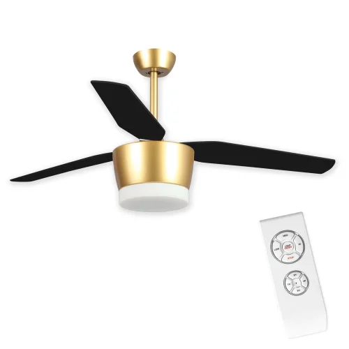VENTILADOR DE TECTO LED KAWAI 18W OURO PRETO / FAIA
