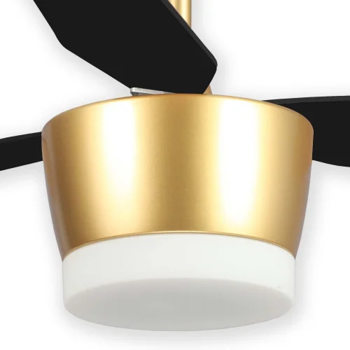 VENTILADOR DE TECTO LED KAWAI 18W OURO PRETO / FAIA