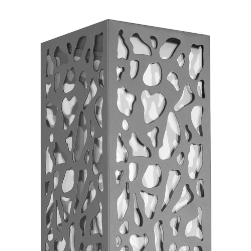 APLIQUE EXTERIOR EM AÇO ANTRACITE E27 IP44 JACARANDA