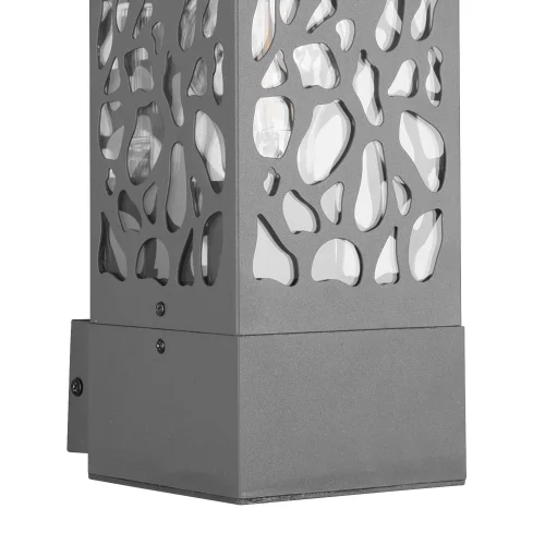 APLIQUE EXTERIOR EM AÇO ANTRACITE E27 IP44 JACARANDA