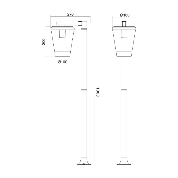 FAROL EXTERIOR ANTRACITE E27 IP44 LOTUS FAROL EXTERIOR ANTRACITE E27 IP44 LOTUS