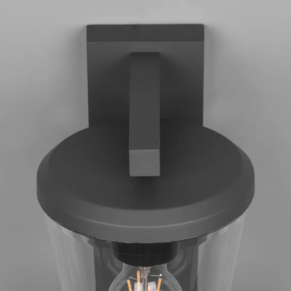 APLIQUE EXTERIOR ANTRACITA E27 IP44 COM SENSOR LOTUS