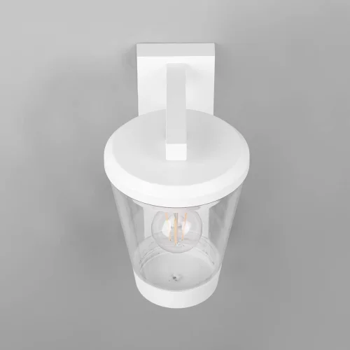 APLIQUE EXTERIOR BRANCO E27 IP44 LOTUS