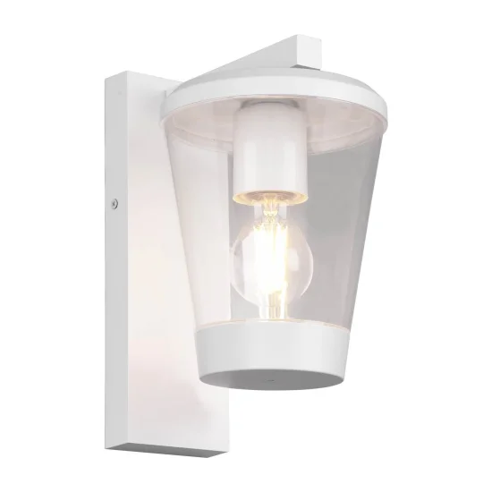 APLIQUE EXTERIOR BRANCO E27 IP44 LOTUS