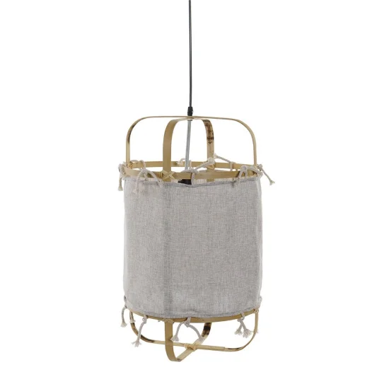 CANDEEIRO DE BAMBU POLIESTER NATURAL AZUMI