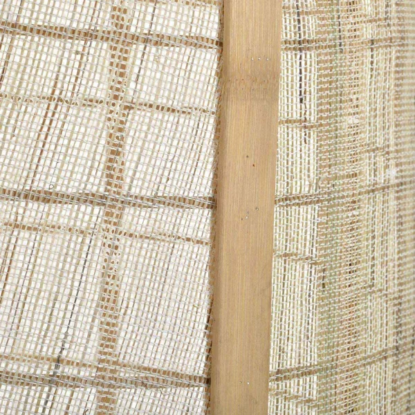 CANDEEIRO DE TECTO EM BAMBU E LINHO NATURAL KEIKO