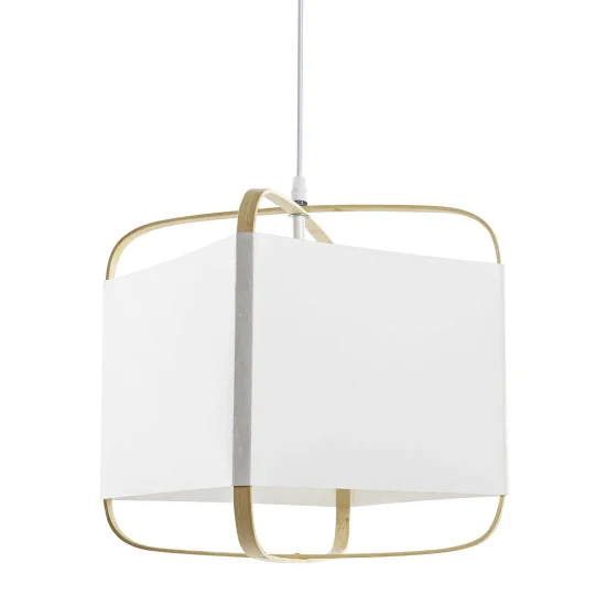 CANDEEIRO DE TECTO DE BAMBU Y POLIESTER NATURAL KIMO