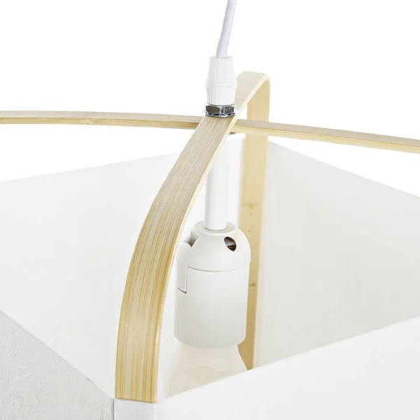 CANDEEIRO DE TECTO DE BAMBU Y POLIESTER NATURAL KIMO