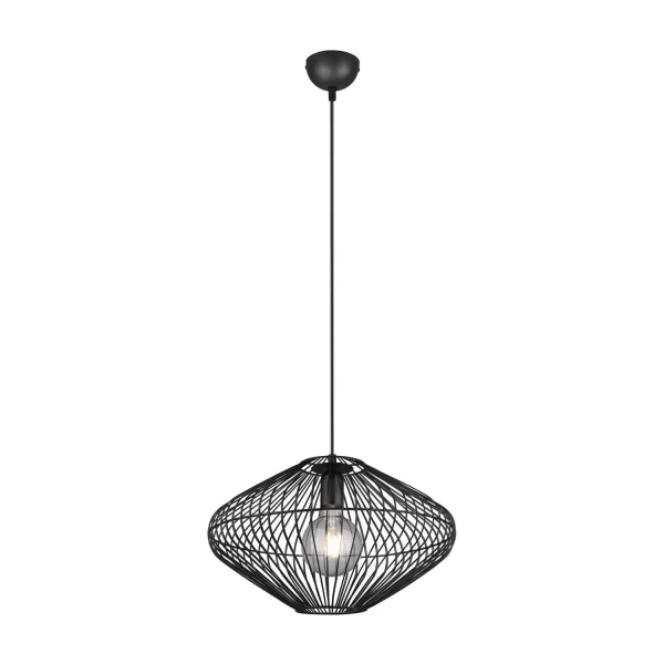 CANDEEIRO DE TECTO METAL PRETO E27 LILJA