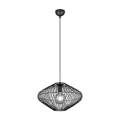 CANDEEIRO DE TECTO METAL PRETO E27 LILJA