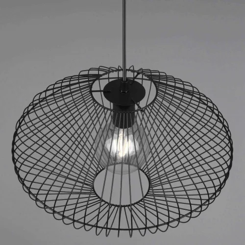 CANDEEIRO DE TECTO METAL PRETO E27 LILJA