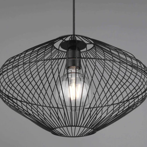 CANDEEIRO DE TECTO METAL PRETO E27 LILJA