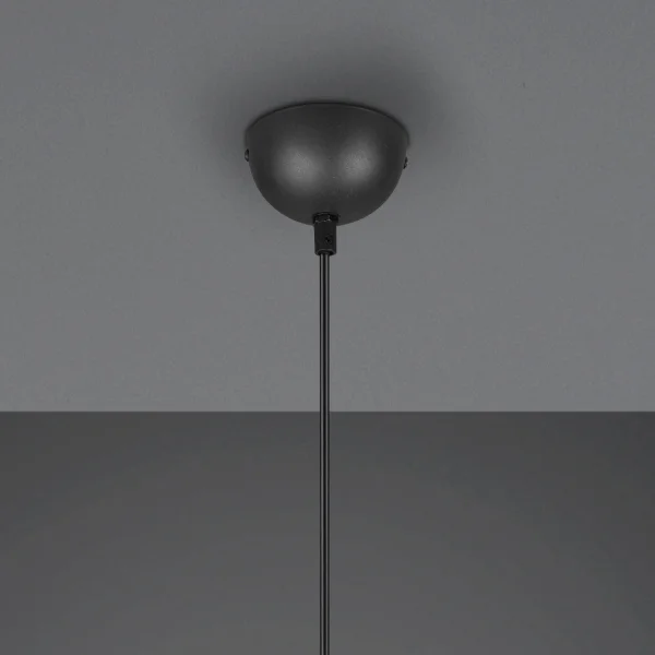 CANDEEIRO DE TECTO METAL PRETO E27 LILJA