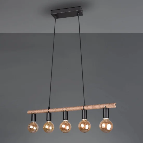 CANDEEIRO DE TECTO 5 LUZES DEWA 2