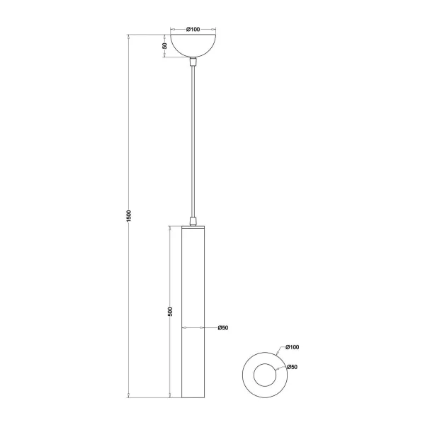 CANDEEIRO DE TECTO 1 LUZ METAL NÍQUEL MATE SULLIVAN