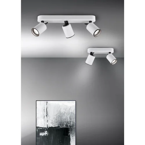 HOLOFOTES 3 LUZES METAL BRANCO GU10 WERNER