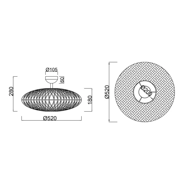 LÂMPADA DE TECTO DE SISAL KAIRA