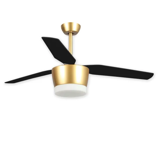VENTILADOR DE TECTO LED KAWAI 18W OURO PRETO / FAIA 2