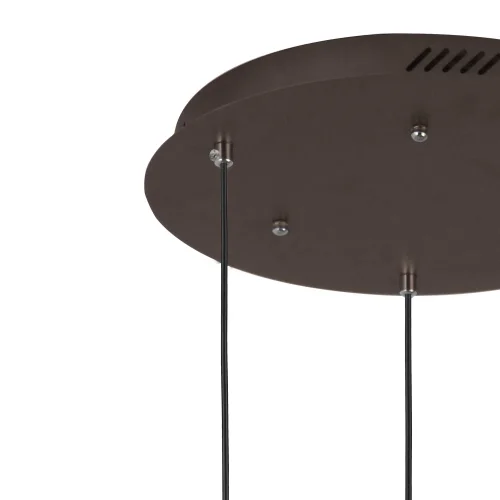 CANDEEIRO DE TECTO 3 LUZES FEBRUARY VIDRO CHAMPAGNE BASE CIRCULAR