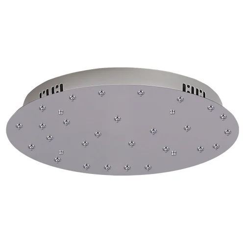 BASE REDONDA 27 LUZES DE AÇO CROMADO Ø 80CM