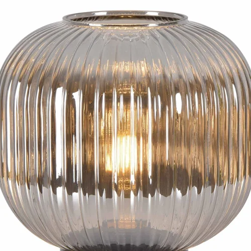 CANDEEIRO DE MESA COM ABAJUR FUMADO Ø20 E27 SHELBY