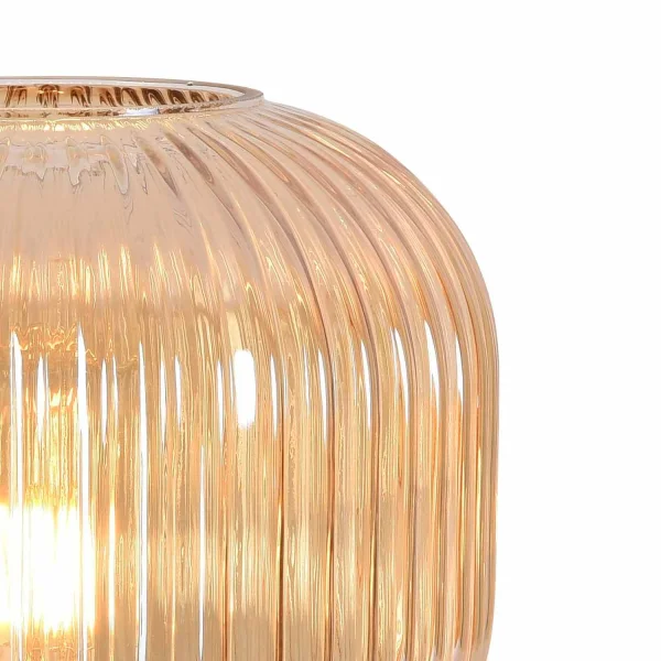 CANDEEIRO DE MESA COM ABAJUR ÂMBAR Ø20 E27 SHELBY