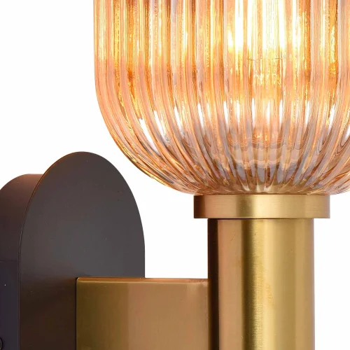 CANDEEIRO DE PAREDE COM ABAJUR ÂMBAR Ø19 E27 SHELBY