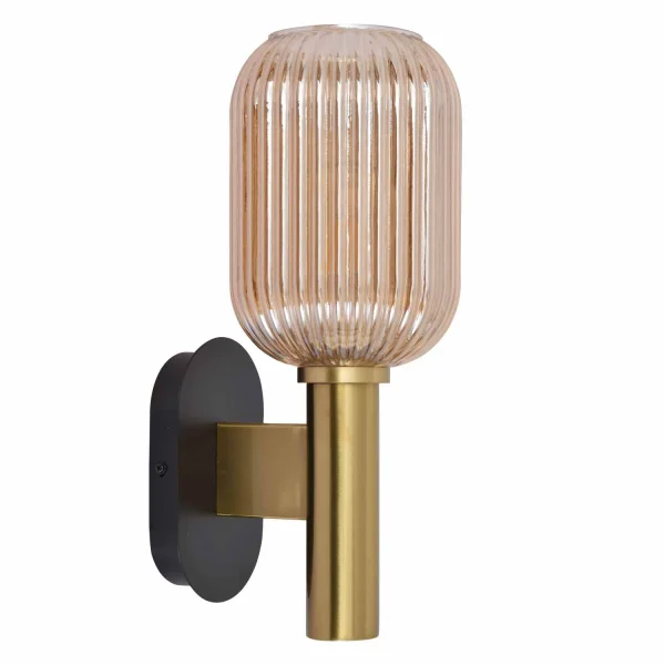 CANDEEIRO DE PAREDE COM ABAJUR ÂMBAR Ø19 E27 SHELBY