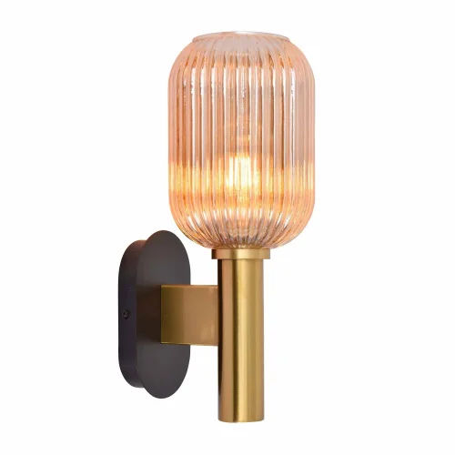 CANDEEIRO DE PAREDE COM ABAJUR ÂMBAR Ø19 E27 SHELBY