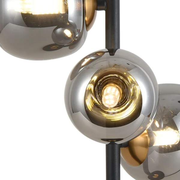 CANDEEIRO DE MESA 3 LUZES FERRO BRONZE/PRETO NICOLETTA CANDEEIRO DE MESA 3 LUZES FERRO BRONZE/PRETO NICOLETTA