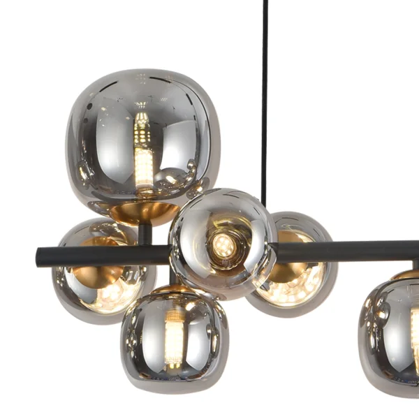 CANDEEIRO DE TECTO 8 LUZES FERRO BRONZE/PRETO NICOLETTA CANDEEIRO DE TECTO 8 LUZES FERRO BRONZE/PRETO NICOLETTA