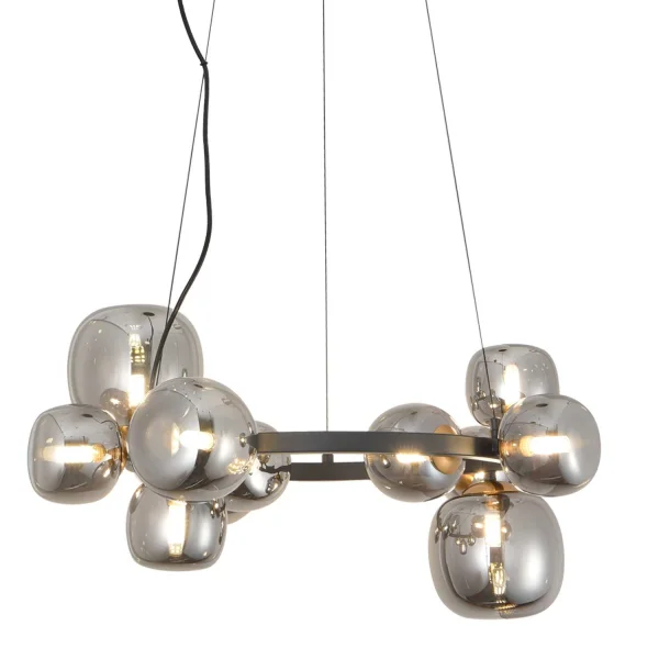 CANDEEIRO DE TECTO 11 CANDEEIROS DE FERRO BRONZE/PRETO NICOLETTA CANDEEIRO DE TECTO 11 CANDEEIROS DE FERRO BRONZE/PRETO NICOLETTA