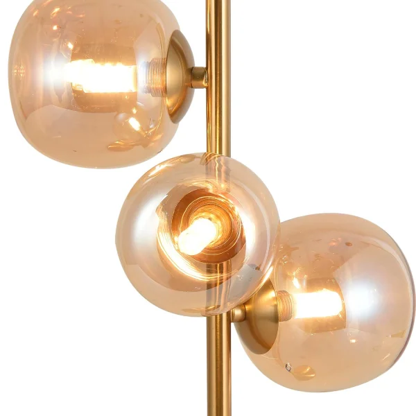 CANDEEIRO DE MESA 3 LUZES FERRO DOURADO NICOLETTA CANDEEIRO DE MESA 3 LUZES FERRO DOURADO NICOLETTA