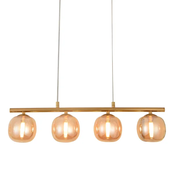 CANDEEIRO DE TECTO 4 LUZES FERRO DOURADO NICOLETTA CANDEEIRO DE TECTO 4 LUZES FERRO DOURADO NICOLETTA