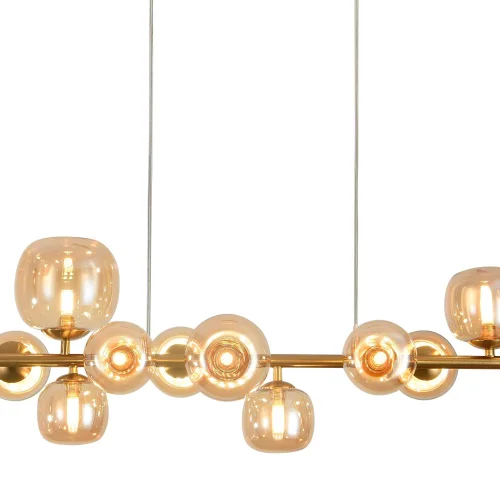 CANDEEIRO DE TECTO 10 LUZES FERRO DOURADO NICOLETTA