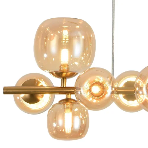 CANDEEIRO DE TECTO 10 LUZES FERRO DOURADO NICOLETTA