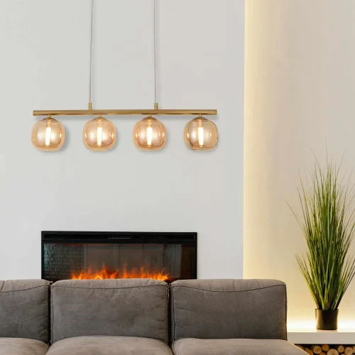 CANDEEIRO DE TECTO 4 LUZES FERRO DOURADO NICOLETTA CANDEEIRO DE TECTO 4 LUZES FERRO DOURADO NICOLETTA