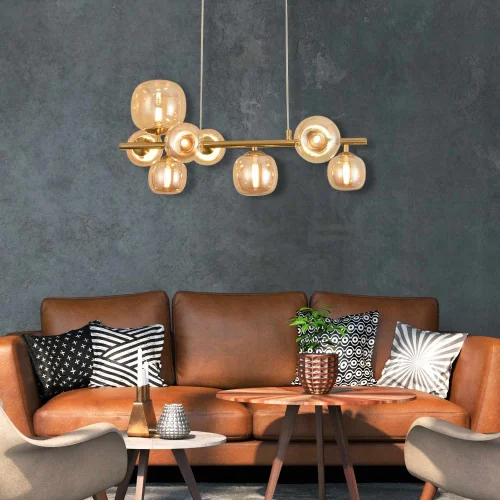 CANDEEIRO DE TECTO 8 LUZES FERRO DOURADO NICOLETTA CANDEEIRO DE TECTO 8 LUZES FERRO DOURADO NICOLETTA