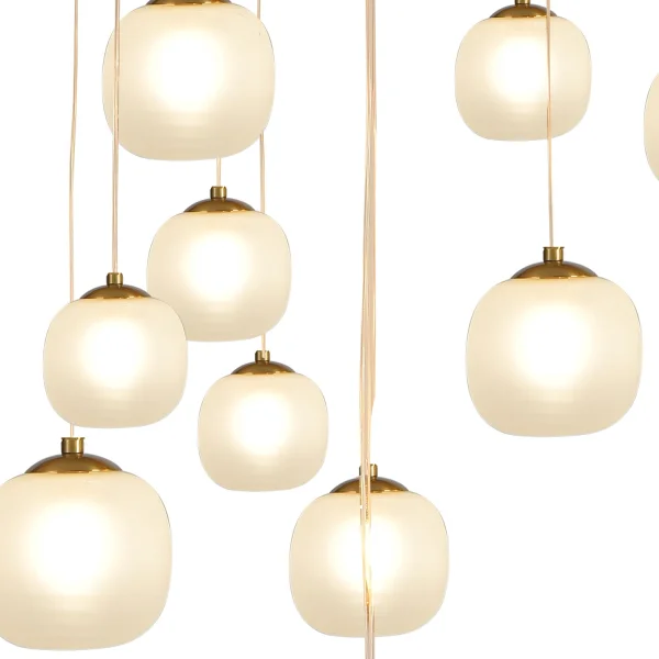 CCANDEEIRO DE TECTO 16 LUZES DE BRONZE DE FERRO ABAJUR BRANCO NICOLETTA CCANDEEIRO DE TECTO 16 LUZES DE BRONZE DE FERRO ABAJUR BRANCO NICOLETTA