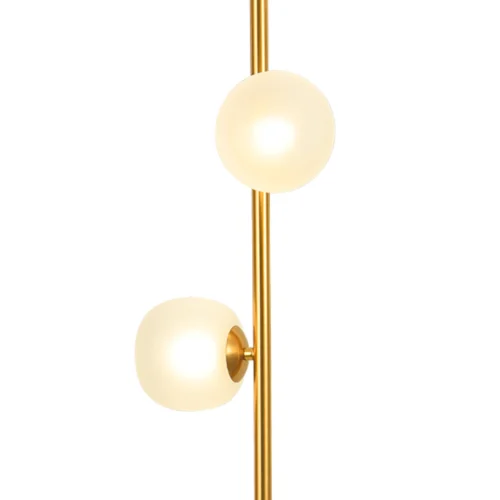 CANDEEIRO DE PÉ 3 LUZES FERRO DOURADO ABAJUR BRANCO NICOLETTA CANDEEIRO DE PÉ 3 LUZES FERRO DOURADO ABAJUR BRANCO NICOLETTA