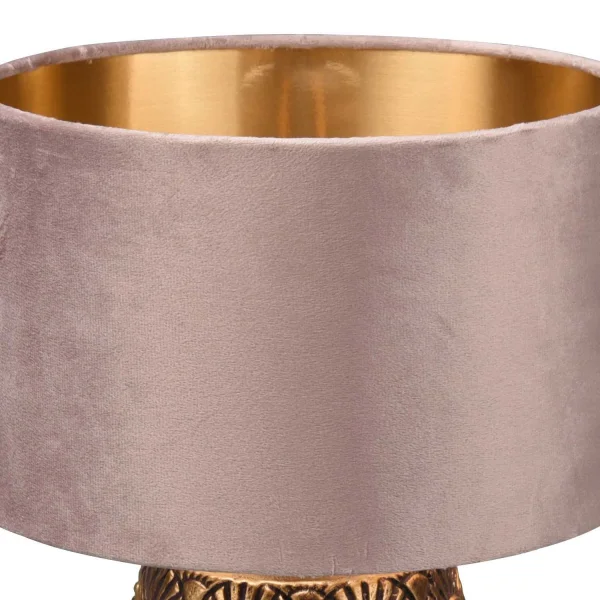 CANDEEIRO DE MESA DE CERÂMICA CASTANHA SHIRA