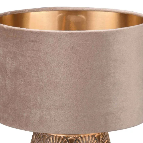 CANDEEIRO DE MESA CERÂMICA BEGE SHIRA