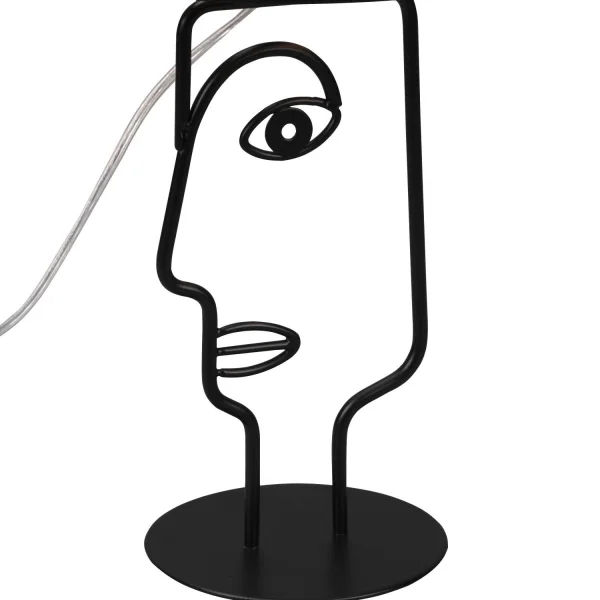 CANDEEIRO DE MESA DE METAL ABAJUR PRETO OTIS