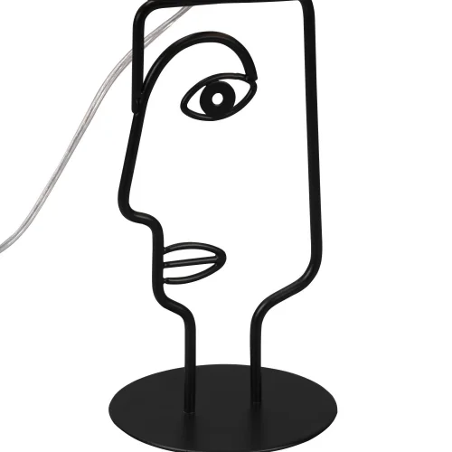 CANDEEIRO DE MESA DE METAL ABAJUR PRETO OTIS