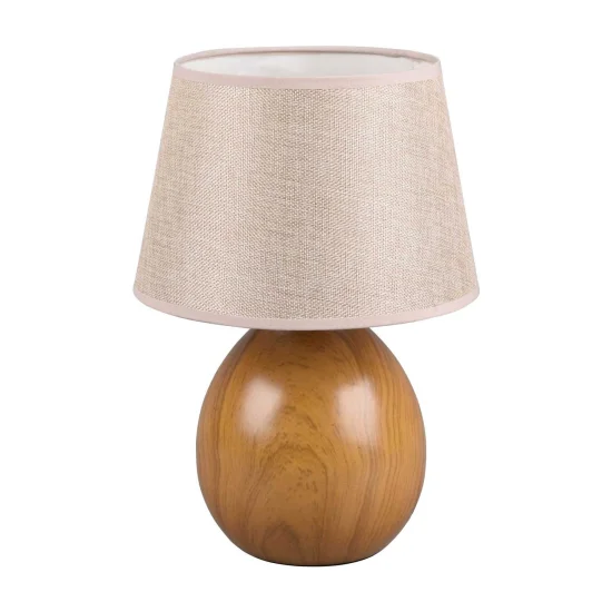 CANDEEIRO DE MESA SPLENDOUR 24CM IMITAÇÃO MADEIRA 2