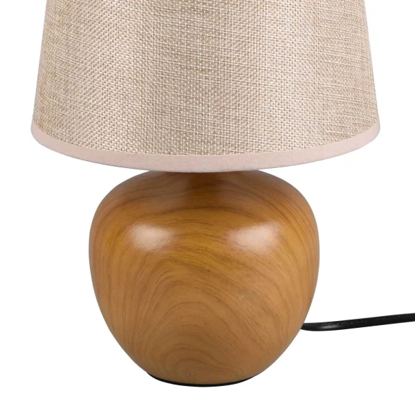 CANDEEIRO DE MESA SPLENDOUR 18CM IMITAÇÃO DE MADEIRA