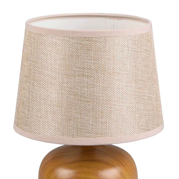 CANDEEIRO DE MESA SPLENDOUR 18CM IMITAÇÃO DE MADEIRA