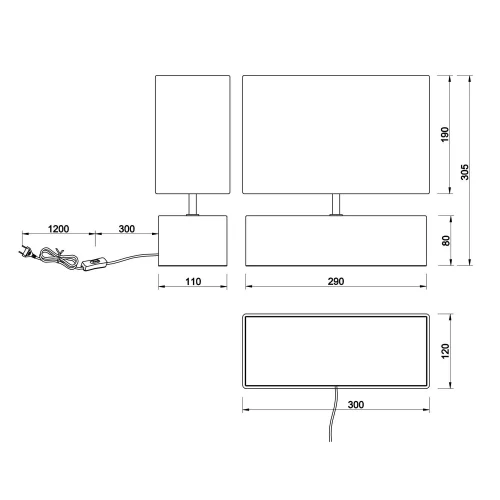 CANDEEIRO DE MESA SIGRID MADEIRA NATURAL ABAJUR PRETO E27